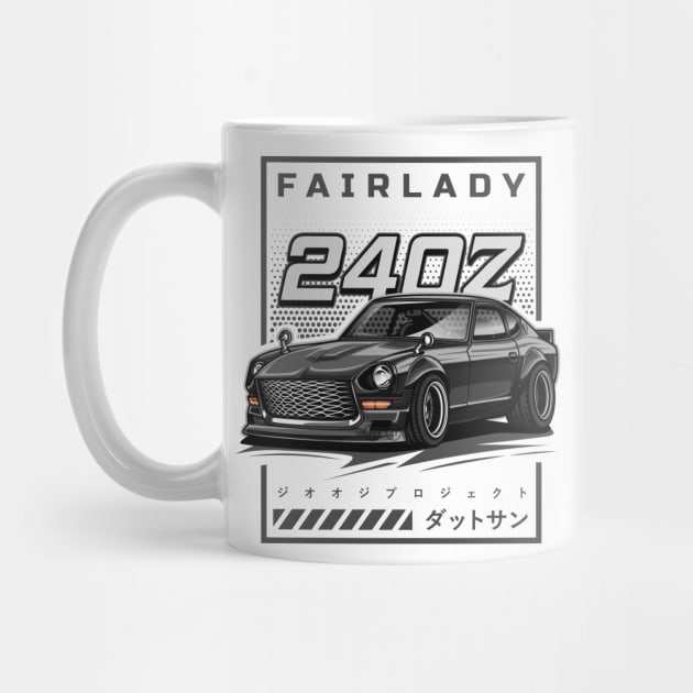 Vintage Car Fairlady 240Z (Matte Black) by Jiooji Project